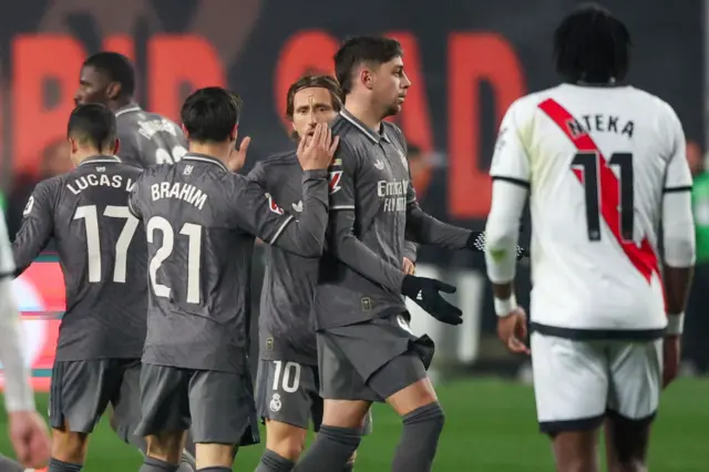 Federico Valverde celebrates