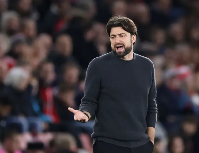 Russell Martin looks on during Southampton v Tottenham