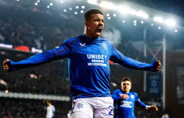 Hamza Igamane was on target for Rangers against Spurs