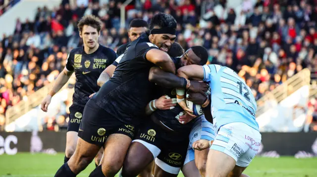 Action shot from Toulon v Glasgow