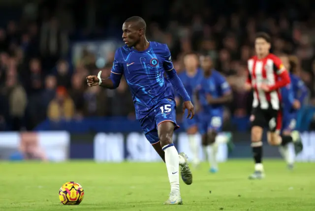 Nicolas Jackson of Chelsea runs with the ball