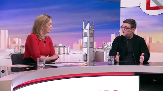 Andy Burnham in Sunday with Laura Kuenssberg