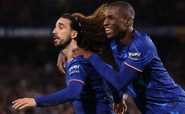 Marc Cucurella celebrates