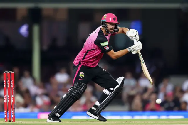 James Vince batting for Sydney Sixers