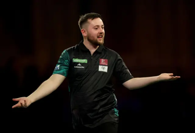 Connor Scutt during the 2024 PDC World Darts Championship