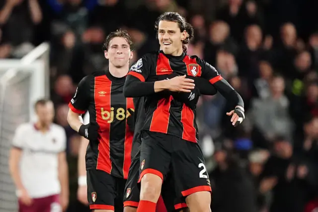 Bournemouth's Enes Unal celebrates