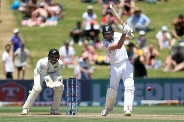 Gus Atkinson of England bats