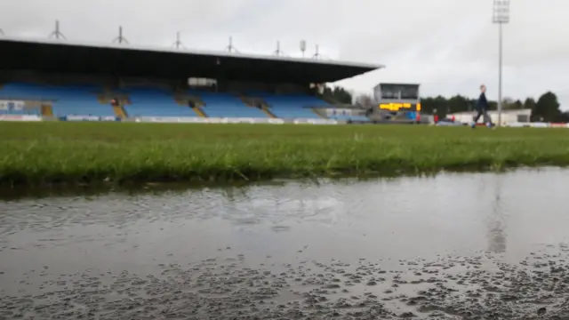 The Showgrounds surface was deemed unplayable