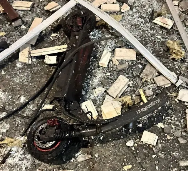 Burned out scooter