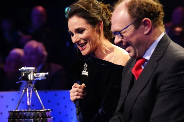 Dame Sarah Storey and Barney Storey during the 2024 BBC Sports Personality of the Year Awards