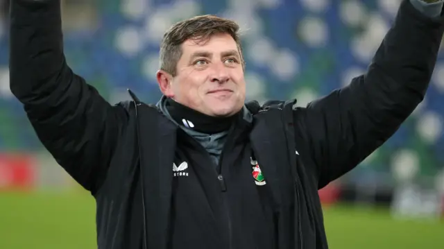 Declan Devine has guided Glentoran to three wins over rivals Linfield this season