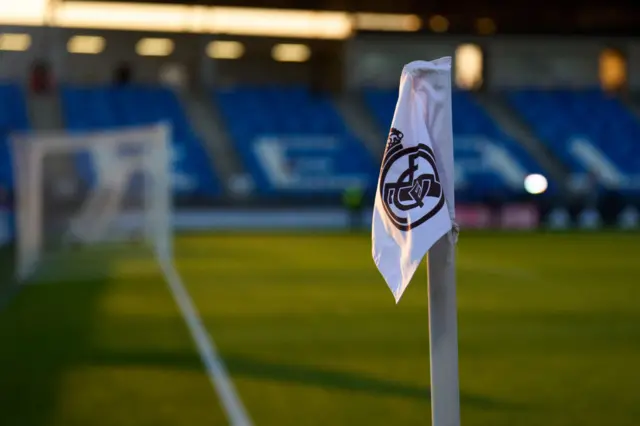 Estadio Alfredo di Stefano from behind the corner flag