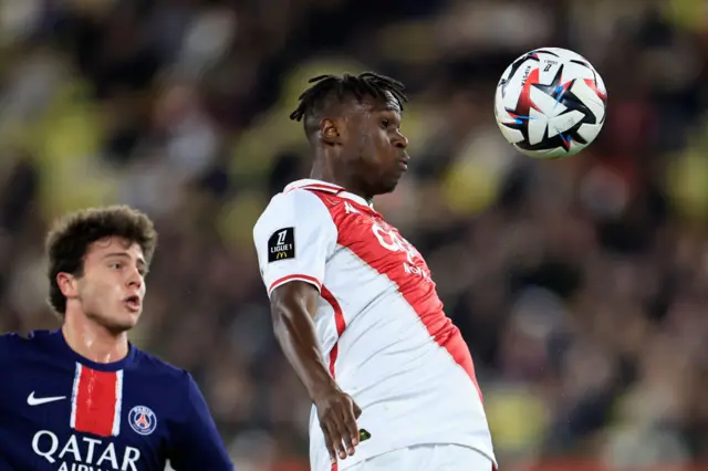 Wilfried Singo in action against PSG