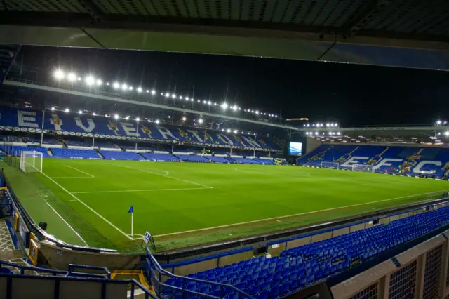 A general view inside Goodison Park