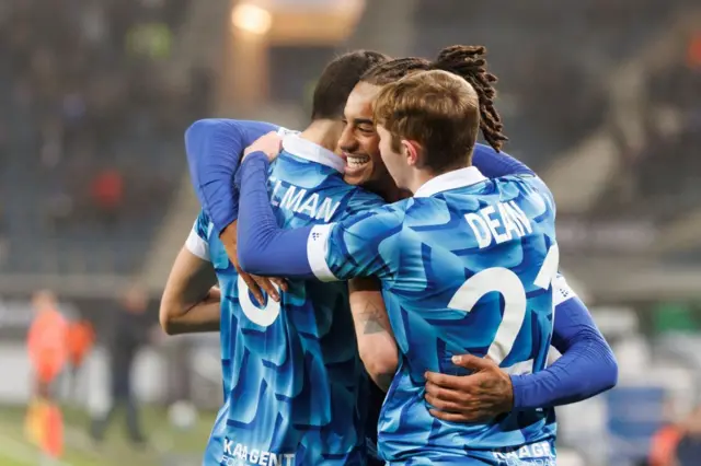 Gent celebrate goal