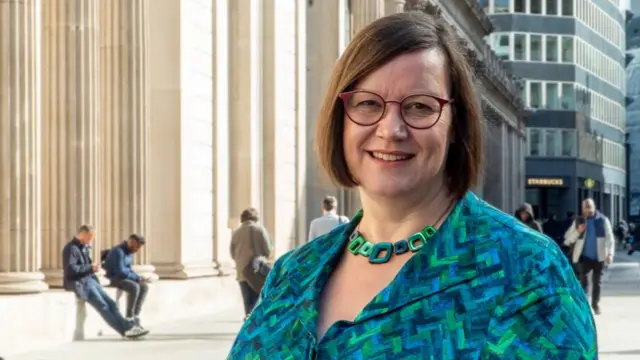 Dame Meg Hillier MP who has been confirmed as Chair of the Treasury Committee seen here outside the Bank of England