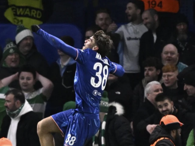 Chelsea's Marc Guiu celebrates