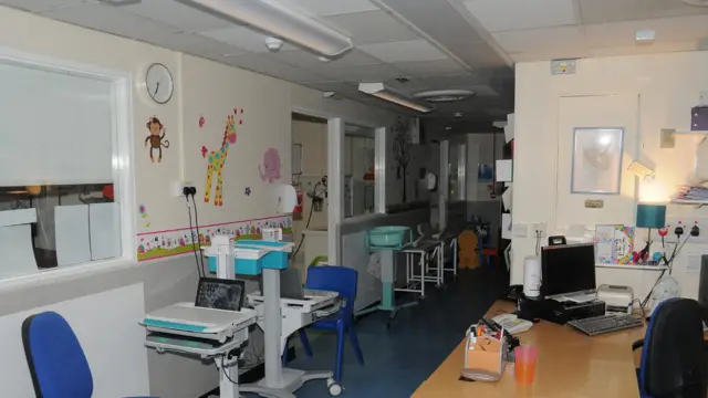 The corridor within the Countess of Chester Hospital's neonatal unit