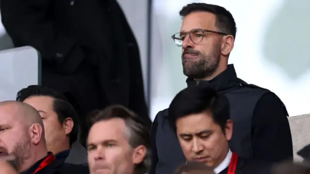 Ruud van Nistelrooy in the crowd at Brentford