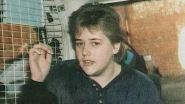 Beverley Allitt sitting in the back of a police van