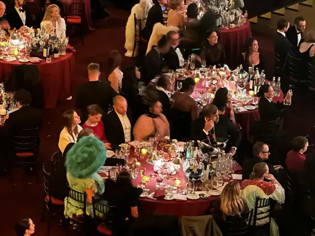 Guests at a table