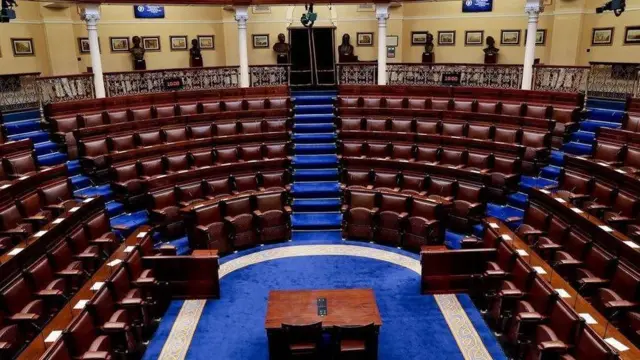 an empty irish parliament