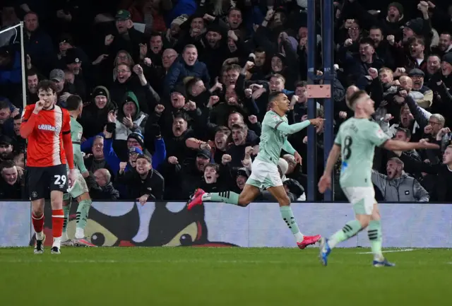 Derby celebrate scoring