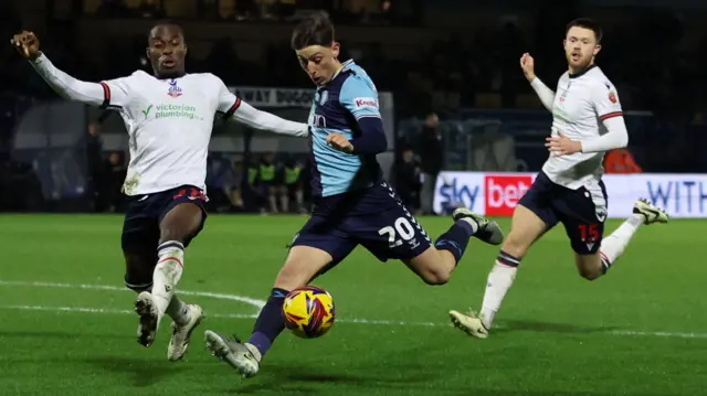 Cameron Humphreys strikes for Wycombe against Bolton