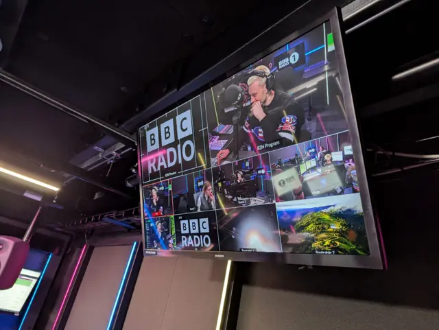 Radio 1 production screen