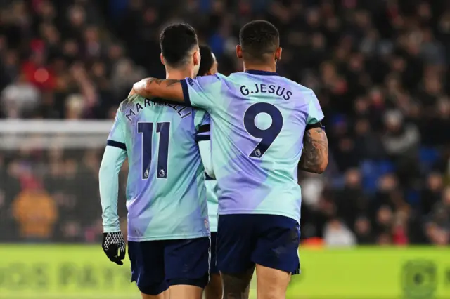 Gabriel Martinelli and Gabriel Jesus.