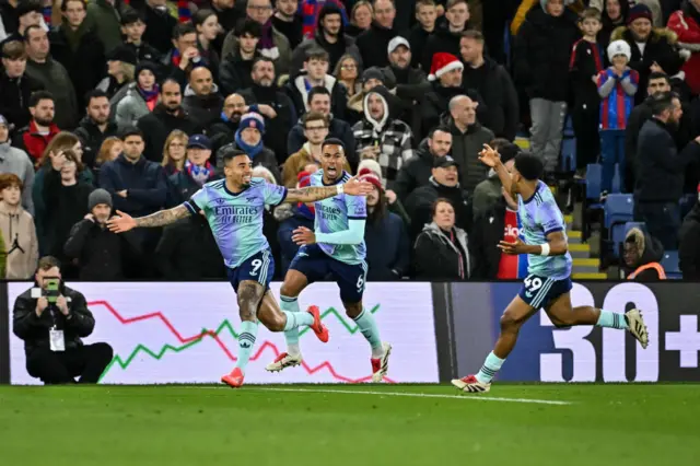 Gabriel Jesus celebrates