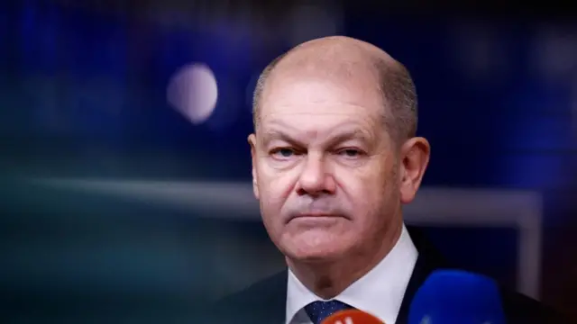 Portrait of German Chancellor Olaf Scholz