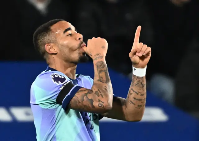 Gabriel Jesus celebrates