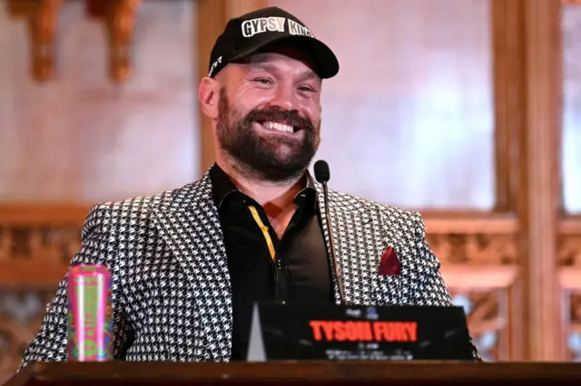 Tyson Fury smiles