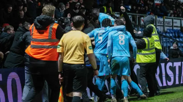 St Mirren celebrate