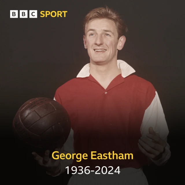 George Eastham of Arsenal FC poses for a portrait on 1st December 1960