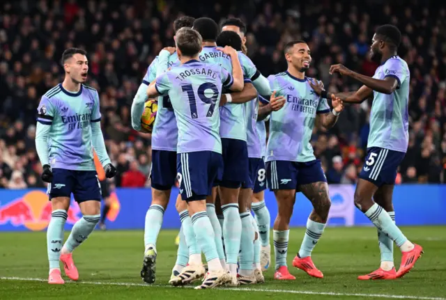 Arsenal celebrate