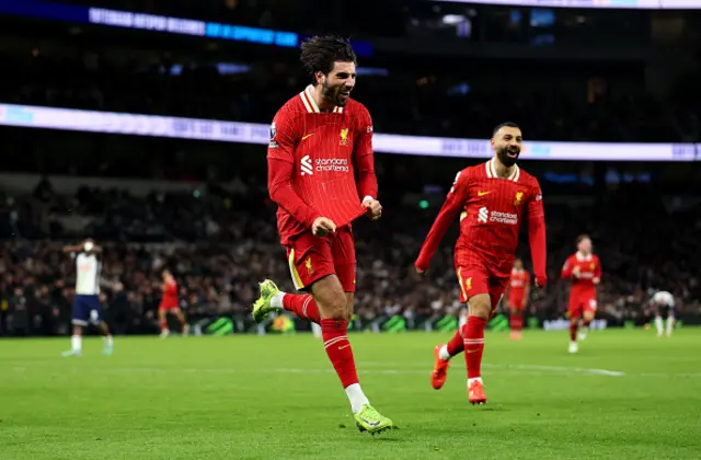 Dominik Szoboszlai of Liverpool celebrates