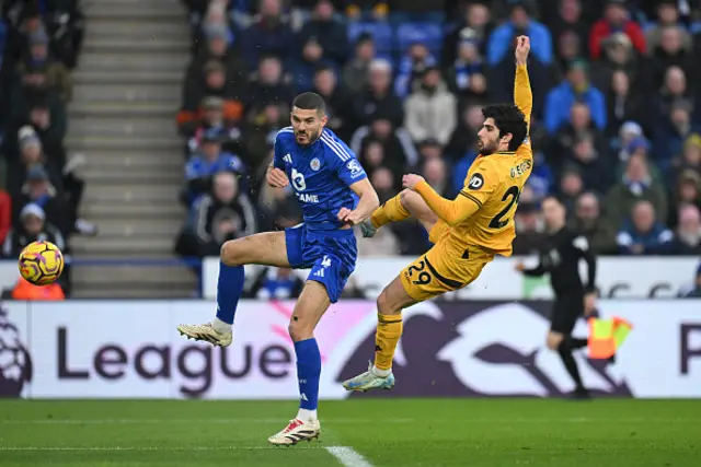 Goncalo Guedes of Wolverhampton Wanderers scores