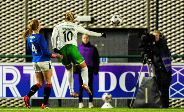 Kathleen McGovern scores for Hibs v Rangers