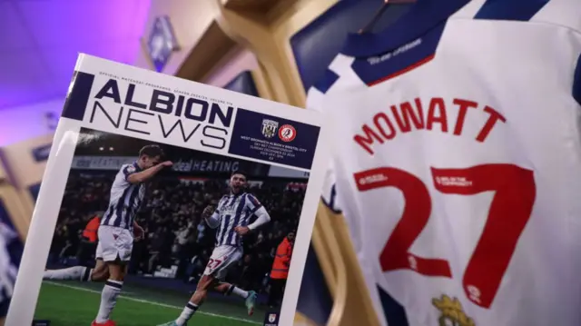 West Bromwich Albion programme and shirt