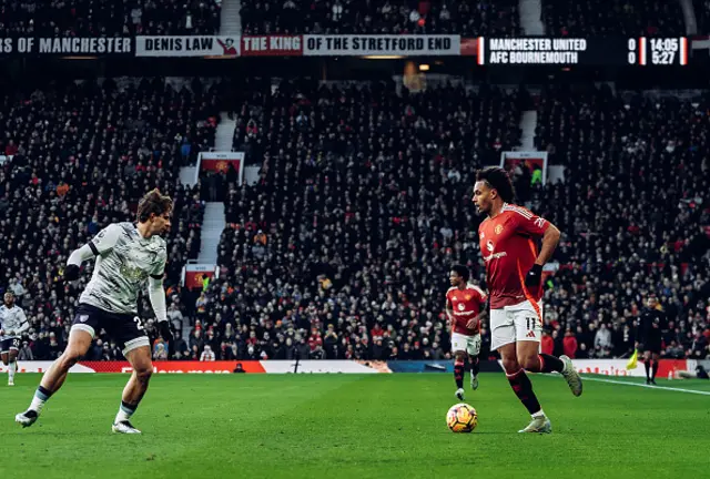 Joshua Zirkzee of Manchester United in action