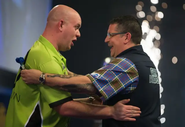 Michael van Gerwen and Gary Anderson