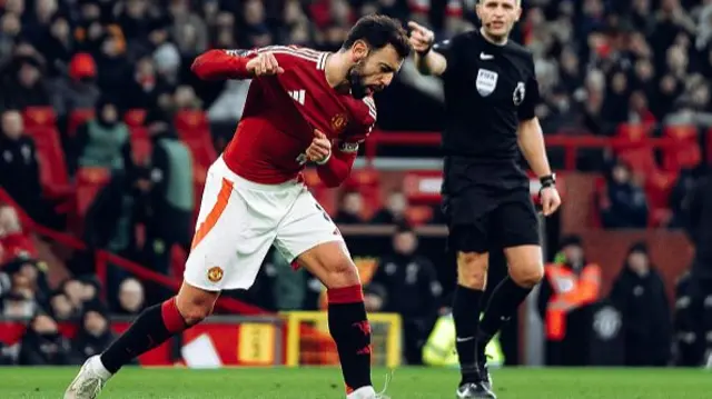 Bruno Fernandes of Manchester United in action