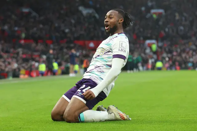 Antoine Semenyo of AFC Bournemouth celebrates