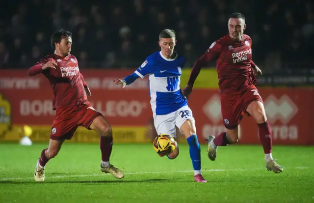 Crawley v Birmingham match action