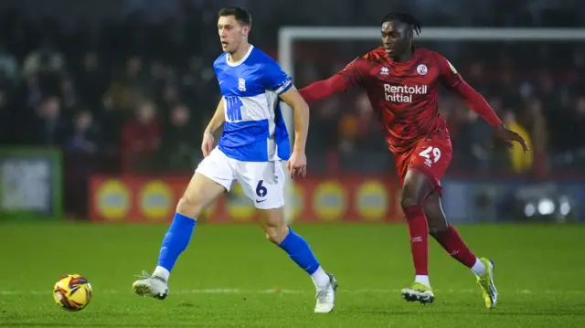 Crawley v Birmingham match action