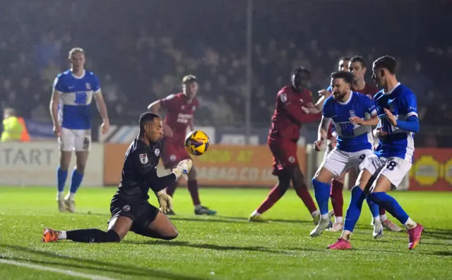 Crawley v Birmingham match action