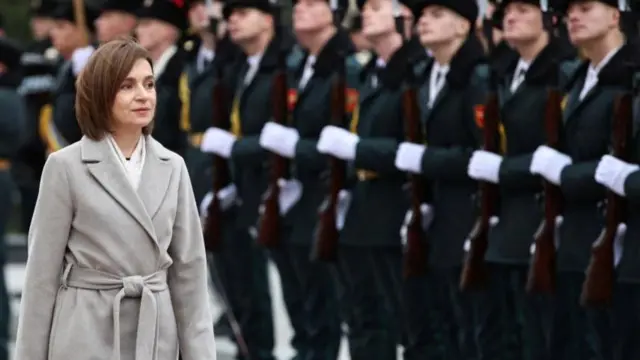 Moldova's President Maia Sandu attends an inauguration ceremony for her second term in office, in Chisinau, Moldova December 24, 2024