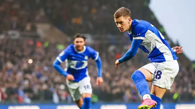 Jay Stansfield scores for Birmingham